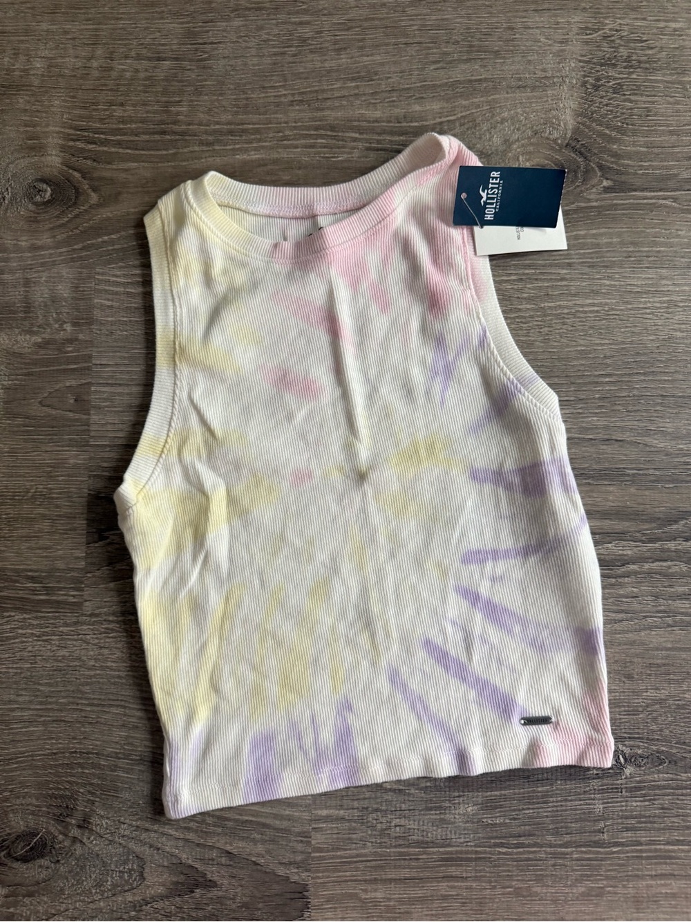 Hollister XS Women's Pastel Tie-Dye Ribbed Tank